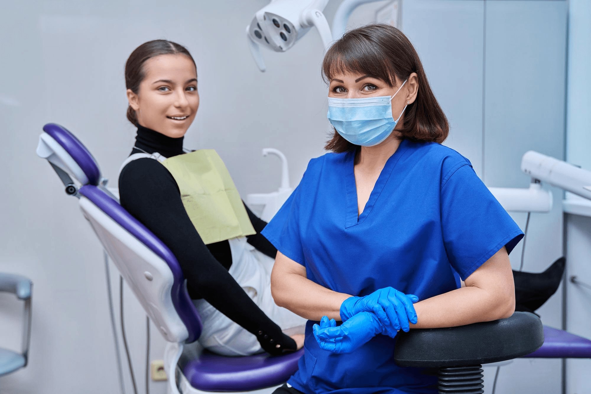 A conversation during a dental appointment